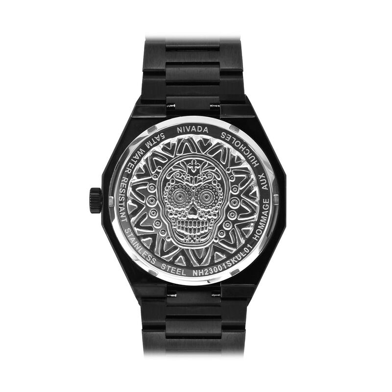 Reloj Nivada Huichol Skull Pavonado/Acero Carat... image number null