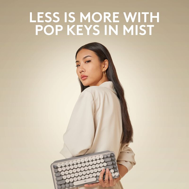 Teclado Logitech Pop Keys Mec&aacute;nico Inal&aacute;mbrico ... image number null