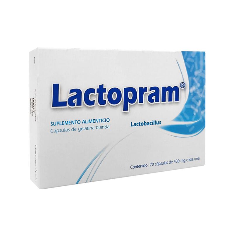 Lactopram Lactobacillus 430 Mg 20 C&aacute;psulas image number null