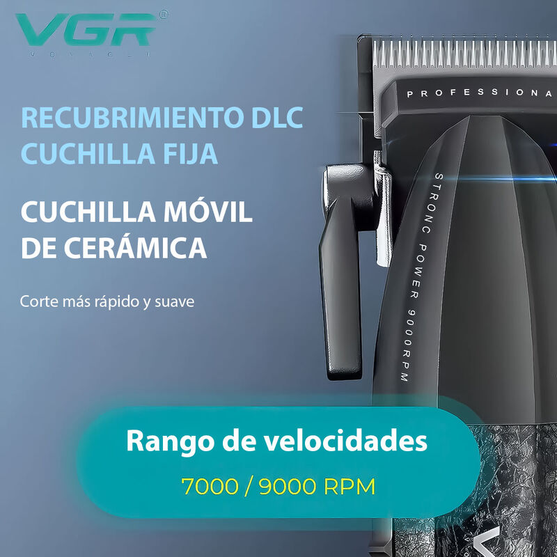 Kit de Barber&iacute;a Profesional VGR V-640 Clipper Y... image number null