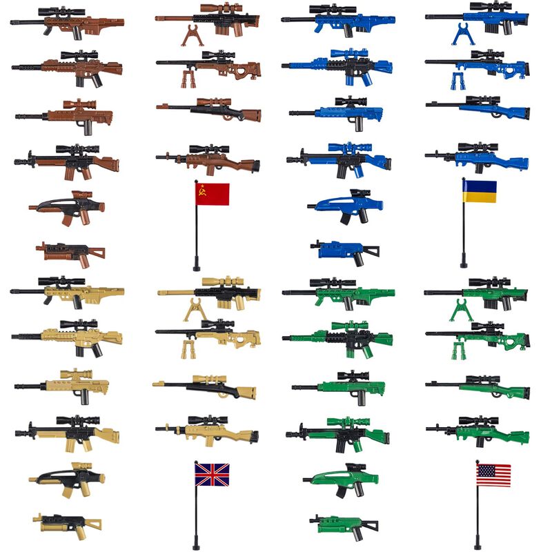 Juego De Figuras De Soldados De Juguete Y Armas... image number null