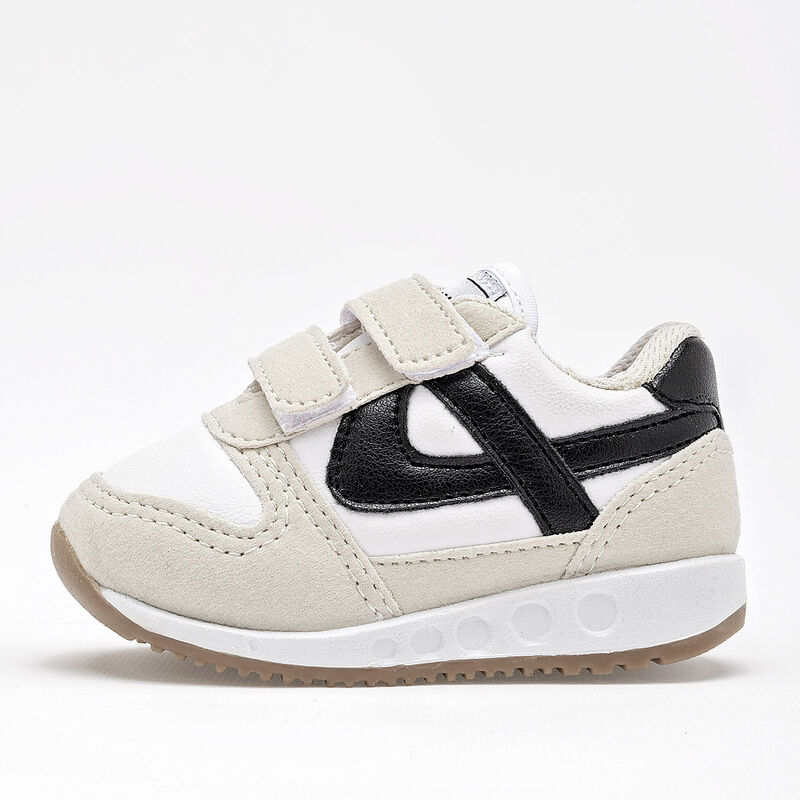 Panam Tenis para bebé niño. Late blanco negro image number null