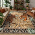 Alfombra Moynesa 6x9 Lavable Boho Vintage Color Camello