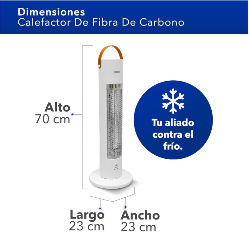 Calefactor Eléctrico RCA RC-H10 Pedestal Oscila... image number null