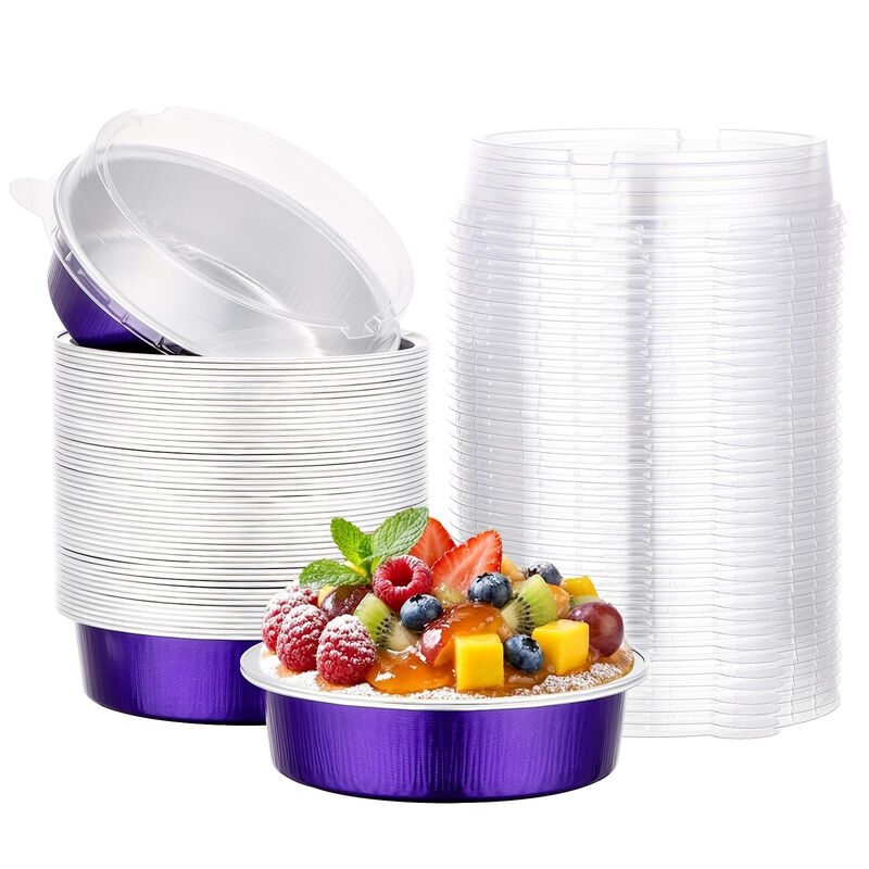 Moldes para Tartas Beasea, 12 cm, 50 Piezas, Co... image number null