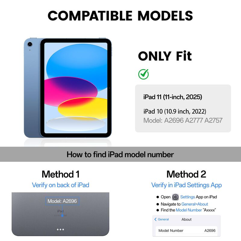 Funda De Teclado Gkabxy Para Ipad 11th Gen 11" ... image number null