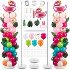 Kit De Columna De Globos Tropicales Flamingo Hungdao 2 m