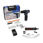 Kit de Taladro Destornillador Inalámbrico + Desarmador de Precisión Inalámbrico Silverline Color Negro y Azul