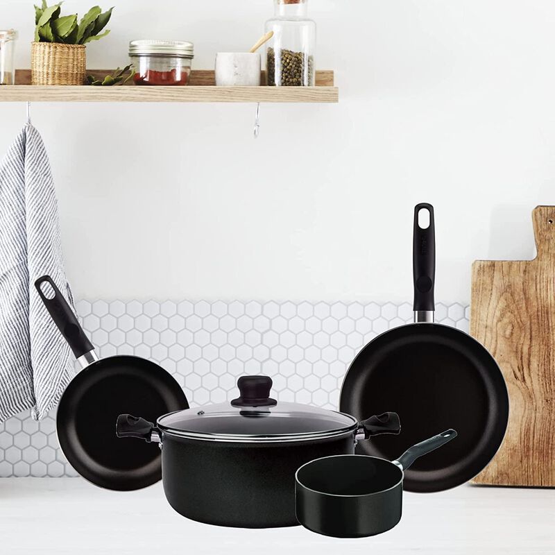 Bateria De Cocina T-fal 5813700 5 Piezas Antiad... image number null