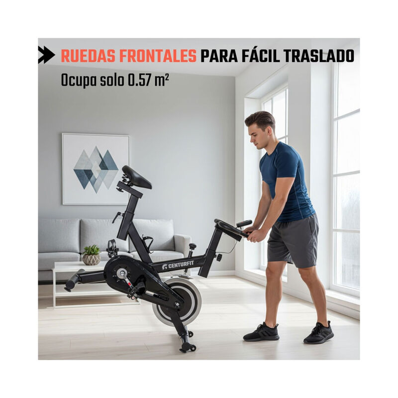 Bicicleta Est&aacute;tica Fija Spinning Centurfit Rued... image number null
