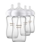 Biber&oacute;n Philips Avent Glass Natural, 240 Ml, Paquete De 4