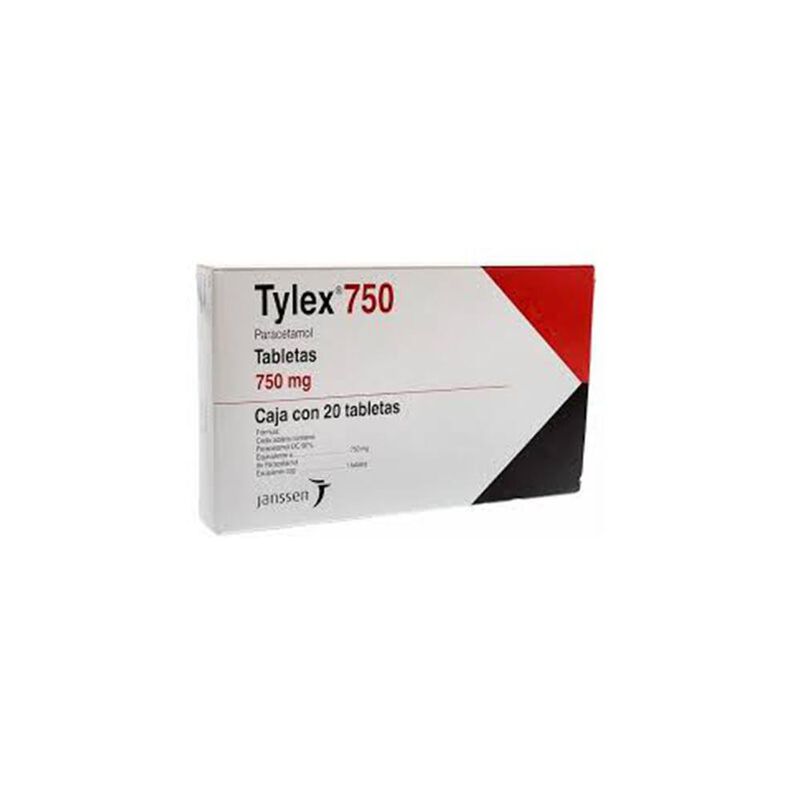 Tylex 750mg caja 20 tabletas image number null