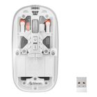 Mouse Bluetooth/ RF, multiequipo con bater&iacute;&shy;a recargable 800 / 1200 / 1600 DPI, transparente color b
