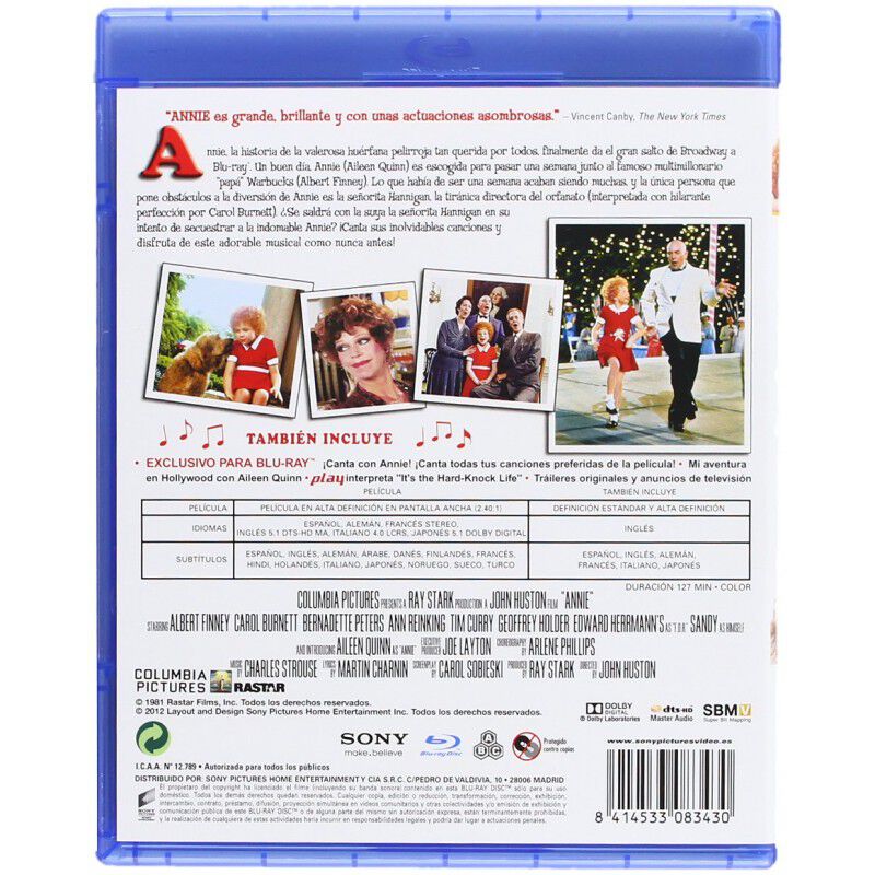 Annie [blu-ray] image number null
