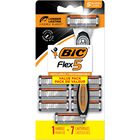 Razors Bic Flex 5 Recargable Para Hombre, 1 Mango Y 7 Cartuchos