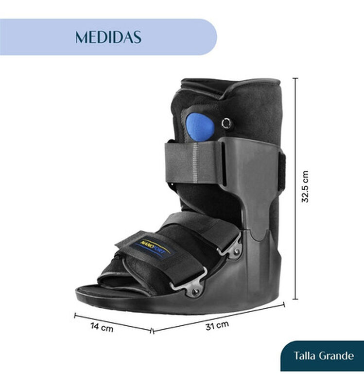 Bota Ferula Baja Neum&aacute;tica Walker InM&oacute;vilizador... image number null