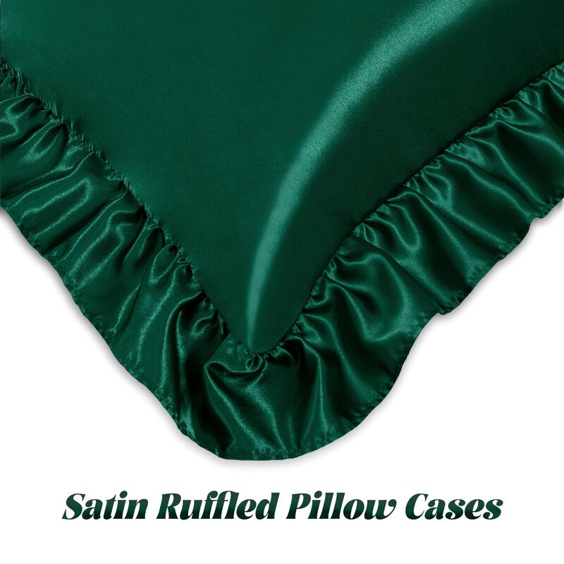 Funda De Almohada Homiest Queen Verde Negruzco ... image number null