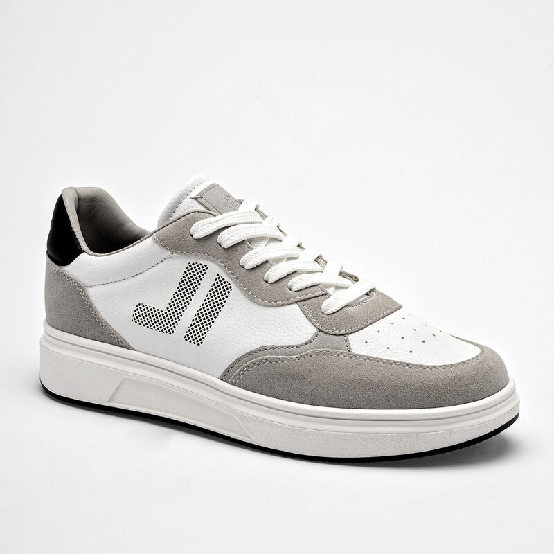Clasben tenis para hombre blanco gris cod 14118... image number null