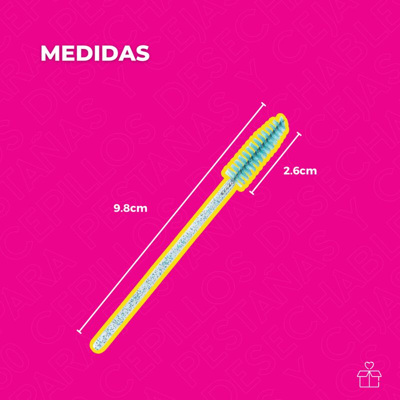 Kit de 500 Cepillos Desechables Pesta&ntilde;as O Ceja... image number null