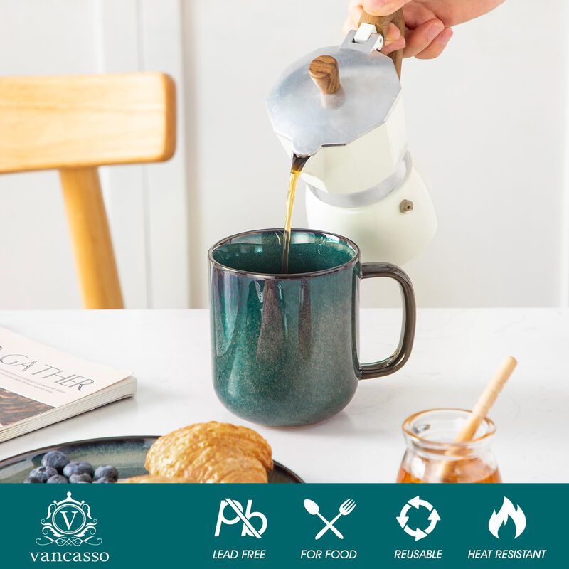 Tazas De Caf&eacute; Vancasso 454 ml, Juego De 6, Colo... image number null