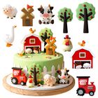 Set De Adornos De Animales De Granja Para Pastel Veppydoikcy