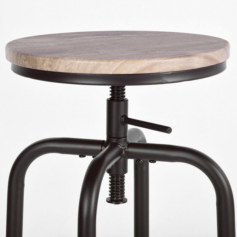 Juego de 2 Taburetes de Bar en Madera image number null