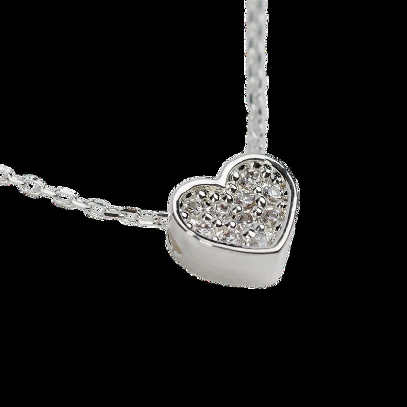Collares Mujer Coraz&oacute;n Zirconia C&uacute;bica Regalos ... image number null