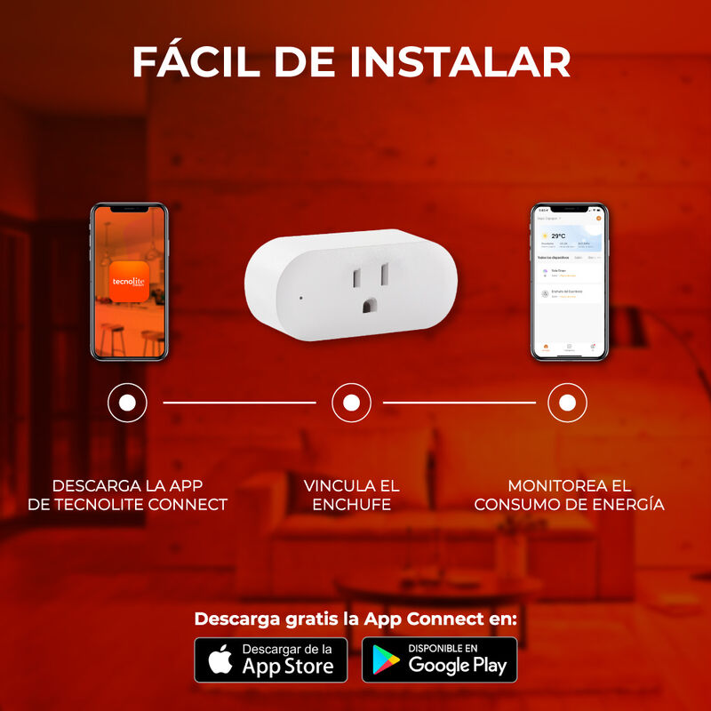 Enchufe Inteligente Wi-Fi, Medidor de Consumo, ... image number null