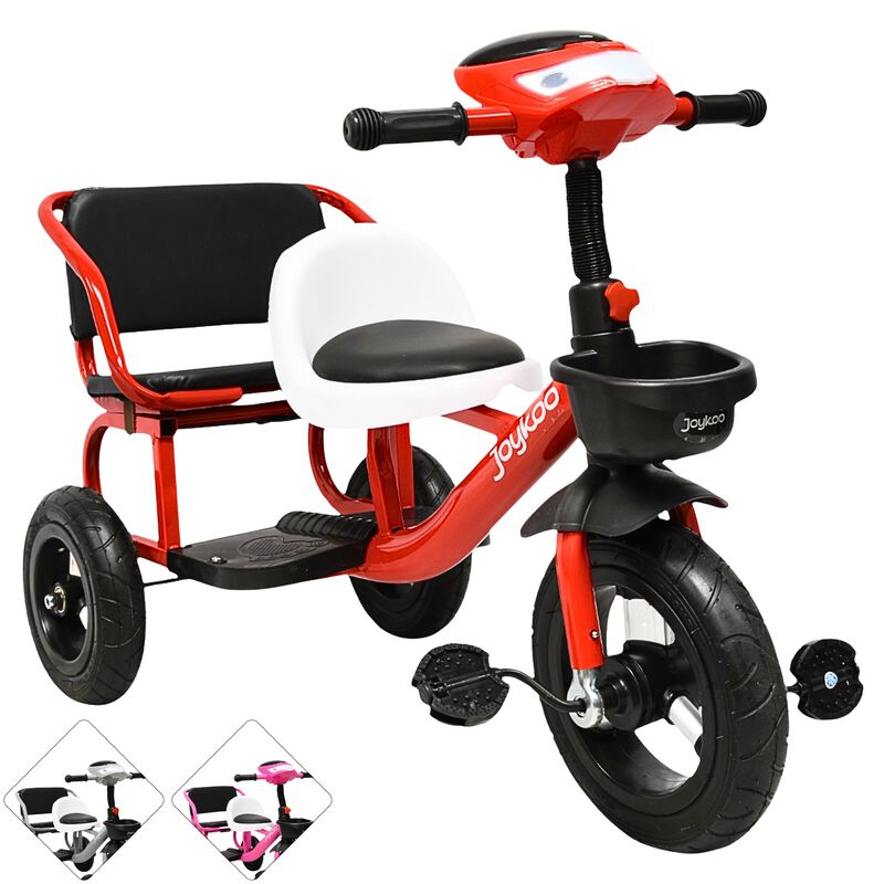 Triciclo para Ni&ntilde;os Dos Asientos Torreta con Lu... image number null