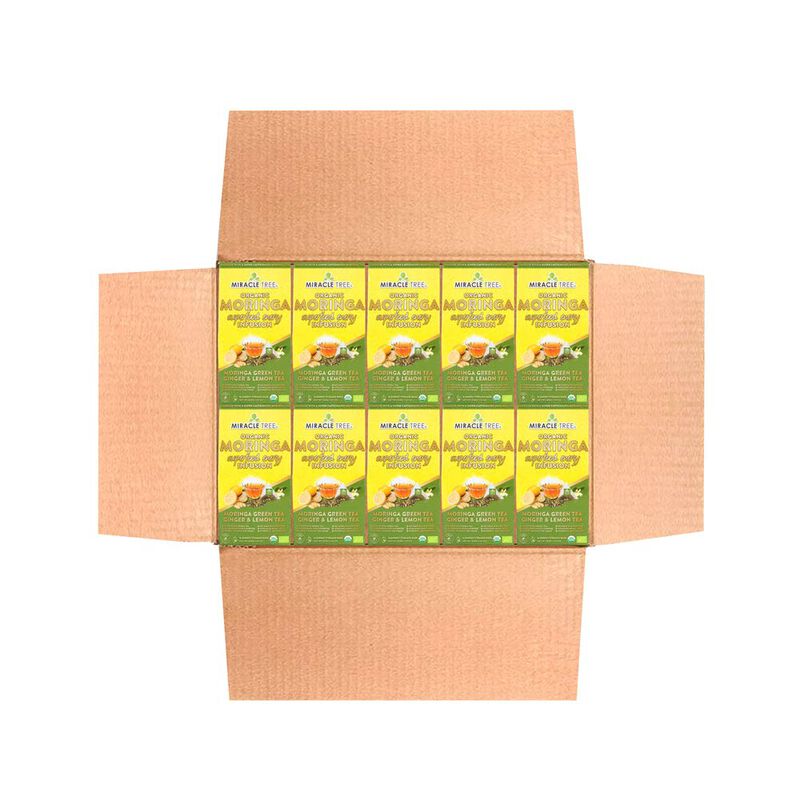 T&eacute; Miracle Tree Moringa Con Jengibre Y Lim&oacute;n 10... image number null