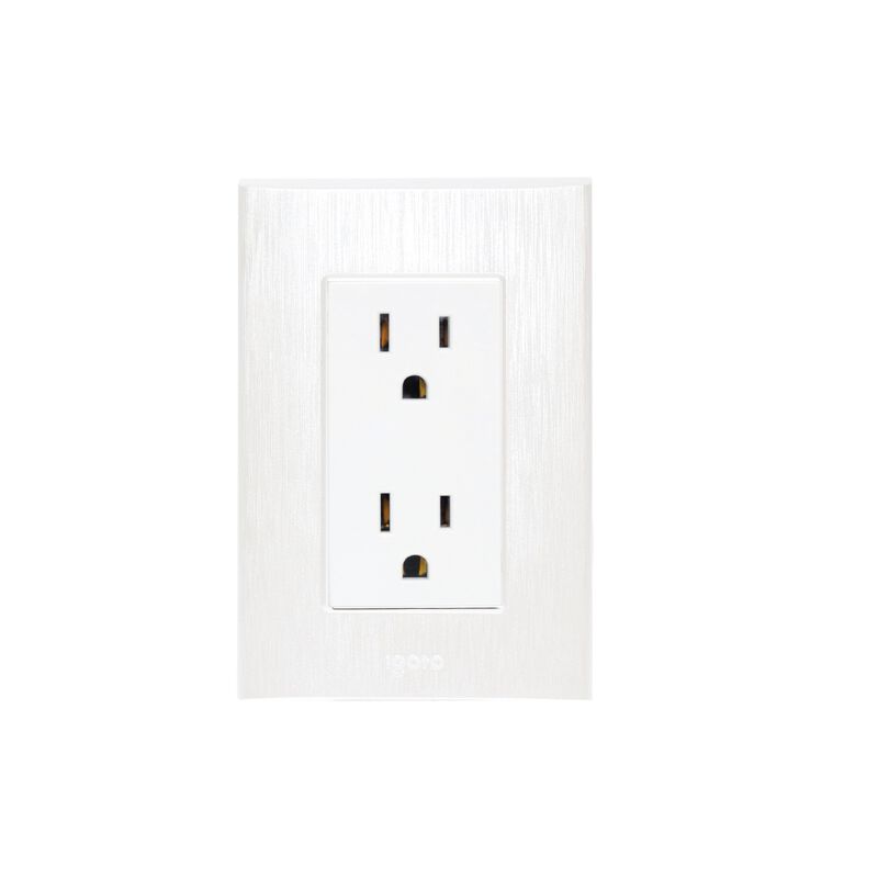 10 Pack Contacto dúplex con Placa Color Perla i... image number null