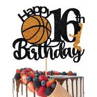 Adorno Para Pastel Crseniny Baloncesto &ndash; Feliz 16.&ordm; Cumplea&ntilde;os