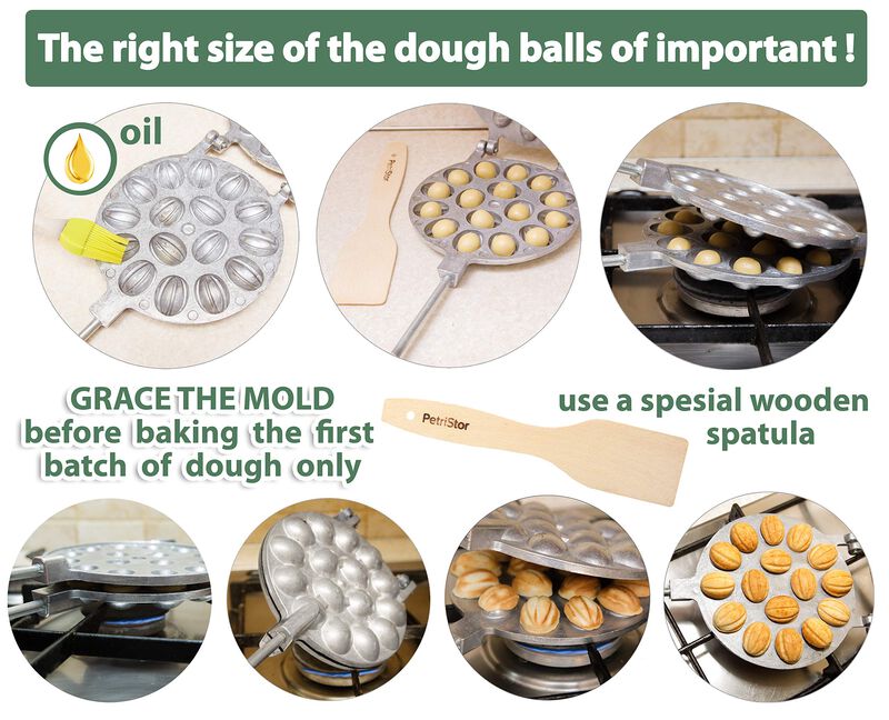 Molde Para Galletas Con Forma De Nogal Petristo... image number null