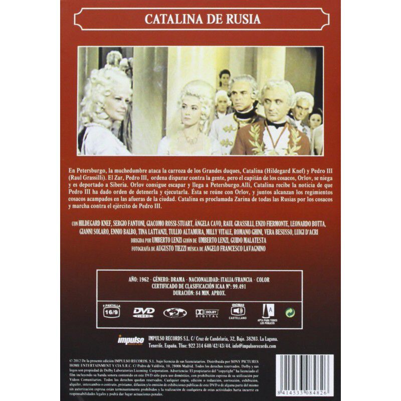 Catalina De Rusia [dvd] image number null