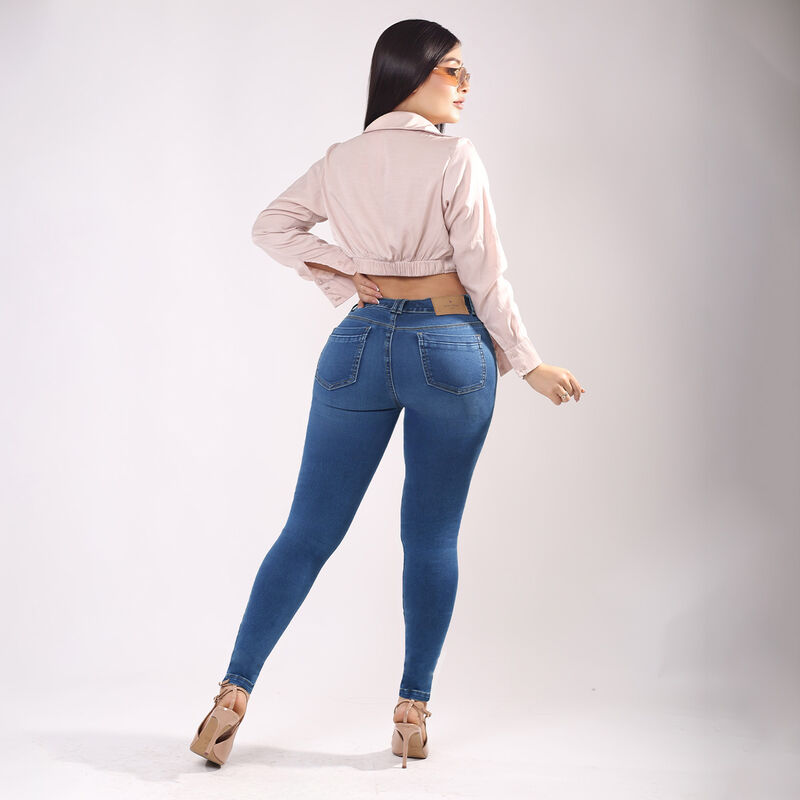 Pantal&oacute;n Super Skinny Tiro Medio Dama Savi B&aacute;si... image number null
