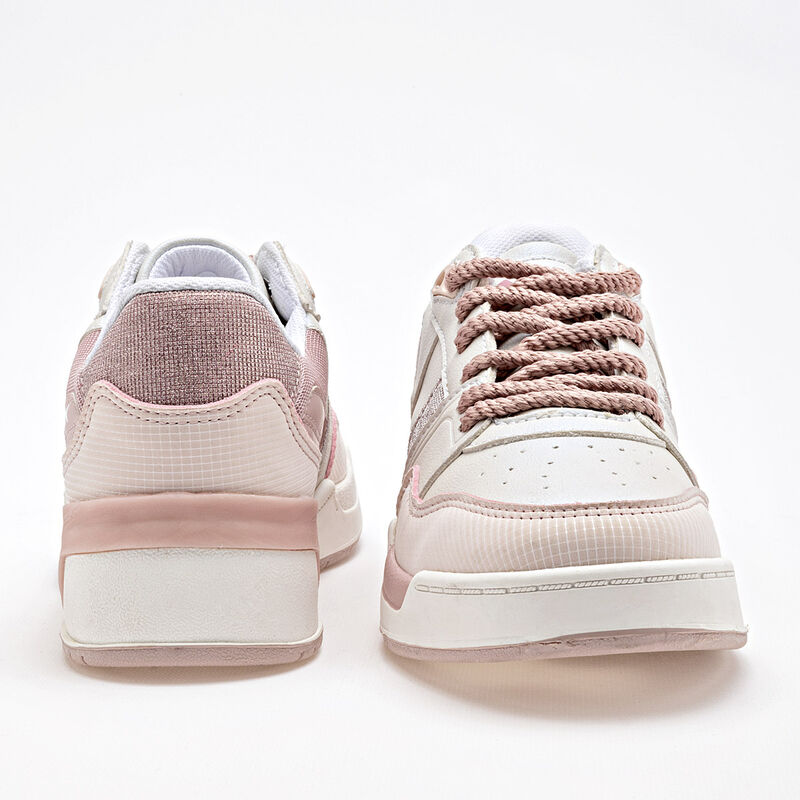 Newk Tenis urbano para mujer blanco rosa image number null