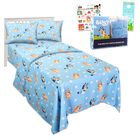 Juego De Ropa De Cama Bluey Para Cama Individual Con S&aacute;bana Encimera, S&aacute;bana Bajera Y Funda De Almohada