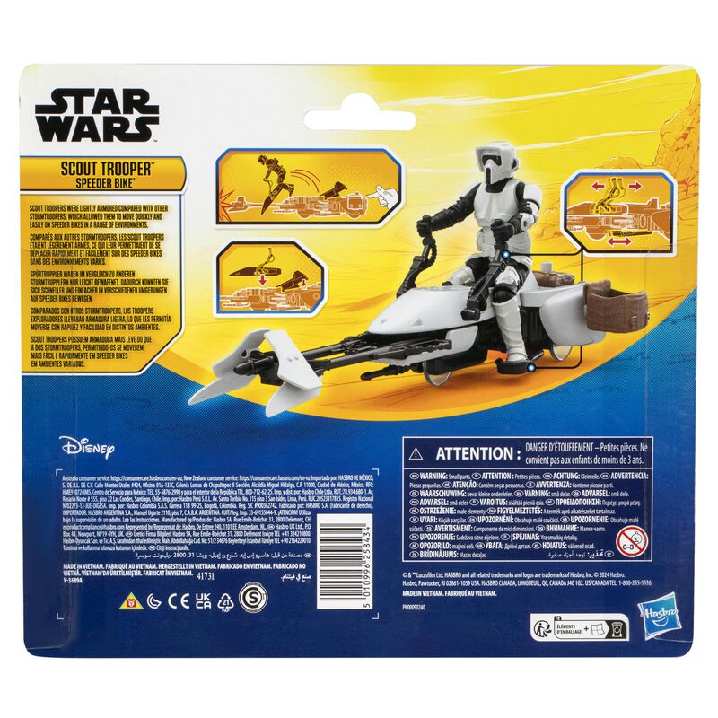 Figura De Acci&oacute;n Y Veh&iacute;culo Star Wars Scout Tro... image number null