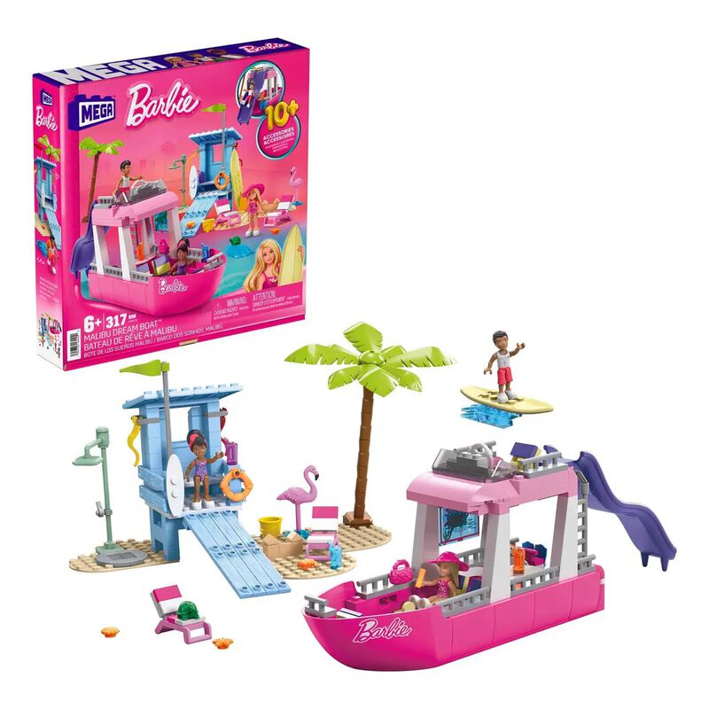 Set De Construcci&oacute;n Mattel Mega Block Barbie Bo... image number null