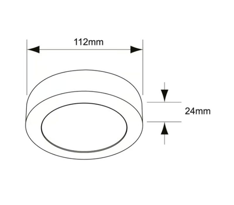 L&aacute;mpara Plaf&oacute;n Led Sobreponer 6w Luz C&aacute;lida Tec... image number null