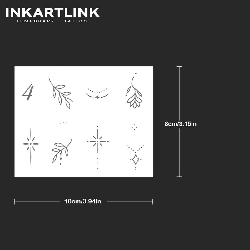 Tatuajes Temporales Inkartlink 2 Hojas Con Dura... image number null