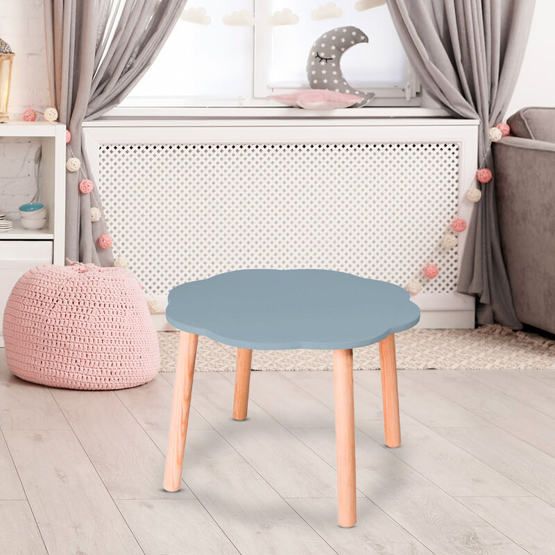 Mesa de Madera Con Forma de Nube-Azul image number null