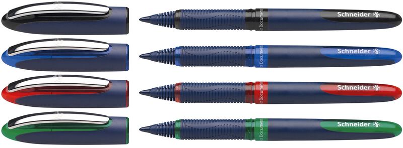 Bol&iacute;grafo Rollerball Schneider 0,6 mm Pack De 4... image number null