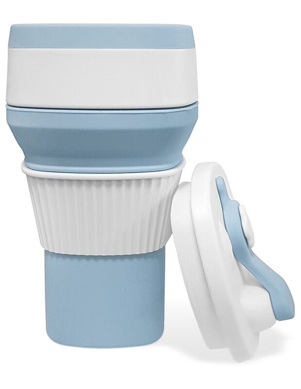 Termo Taza Plegable Meimia 300 ml Azul image number null