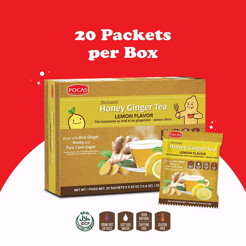 T&eacute; Pocas Miel Y Jengibre Con Lim&oacute;n &ndash; Pack De 2 ... image number null