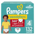 Pa&ntilde;ales Pampers Swaddlers 360, Talla 4, 132 Unidades, Un Mes
