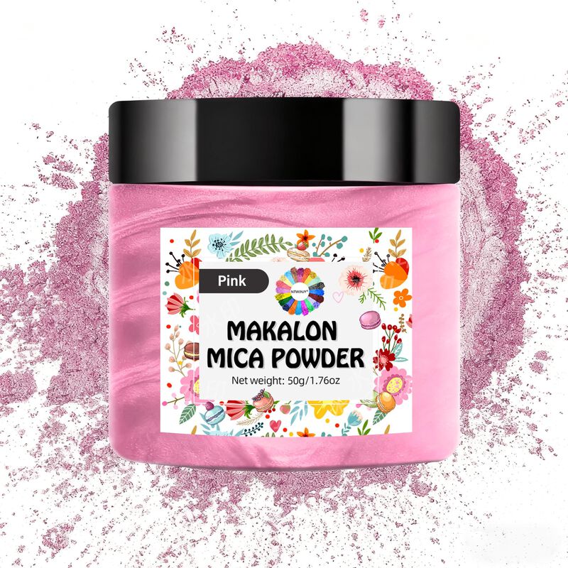 Polvo De Mica Ntwjnjy 50 g Rosa Macar&oacute;n image number null