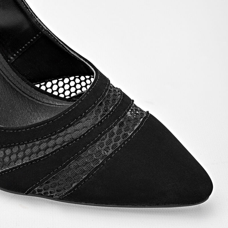 Lady Paulina zapatilla para mujer  negro cod 14... image number null