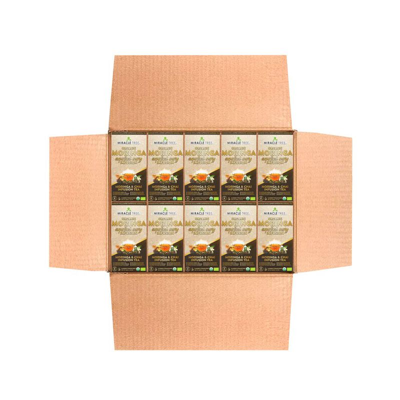 T&eacute; Miracle Tree Moringa Chai 10 &times; 16 Sobres image number null