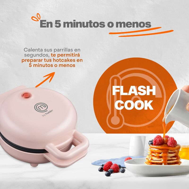 Panquequera El&eacute;ctrica Rosa Claro Masterchef Mk-... image number null
